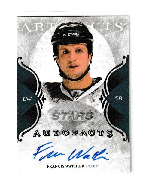 2011-12 Artifacts Autofacts #A-FW Francis Wathier