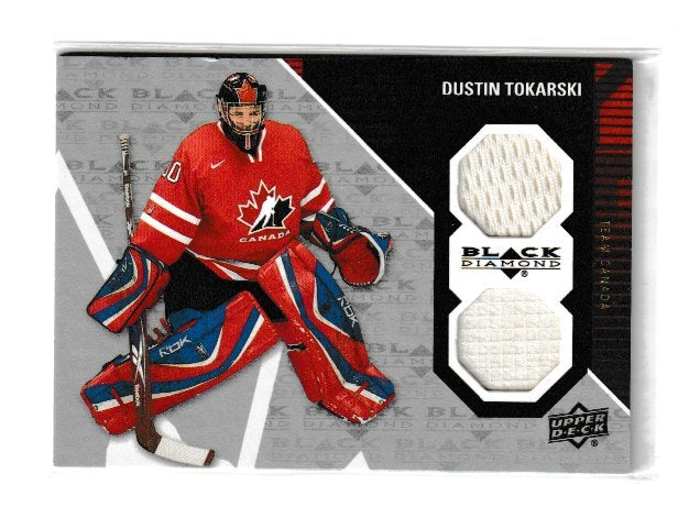 2011-12 Black Diamond Dual Jerseys #09TC-DT Dustin Tokarski