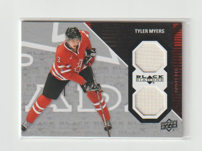 2011-12 Black Diamond Dual Jerseys #09TC-TM Tyler Myers
