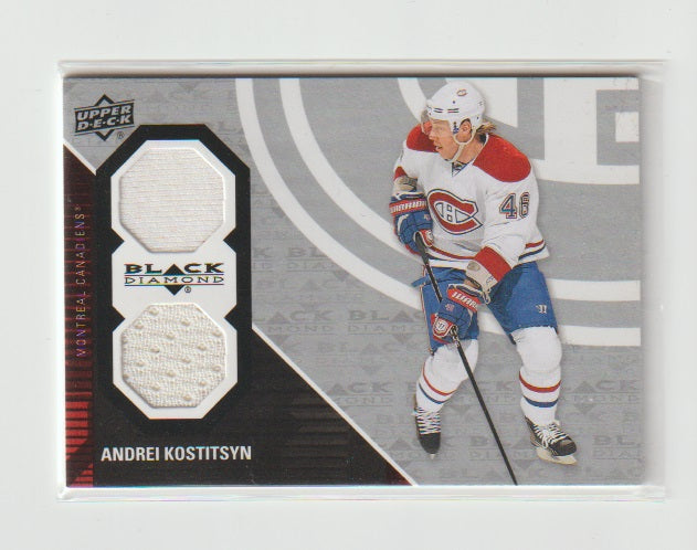 2011-12 Black Diamond Dual Jerseys #MTL-AK Andrei Kostitsyn