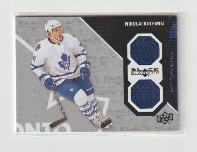 2011-12 Black Diamond Dual Jerseys #TOR-NK Nikolai Kulemin