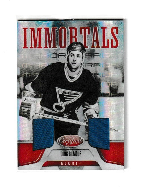 2011-12 Certified Mirror Red Materials Dual #168 Doug Gilmour