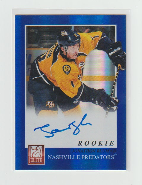 2011-12 Elite Rookie Autograph #235 Jonathon Blum