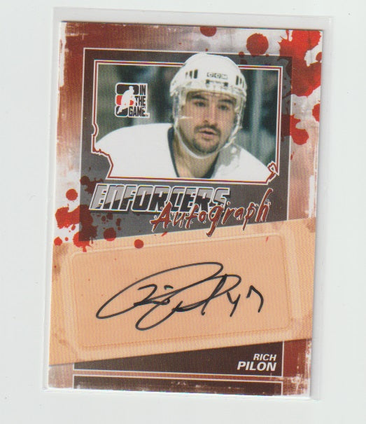 2011-12 ITG Enforcers Autograph #A-RP Rich Pilon