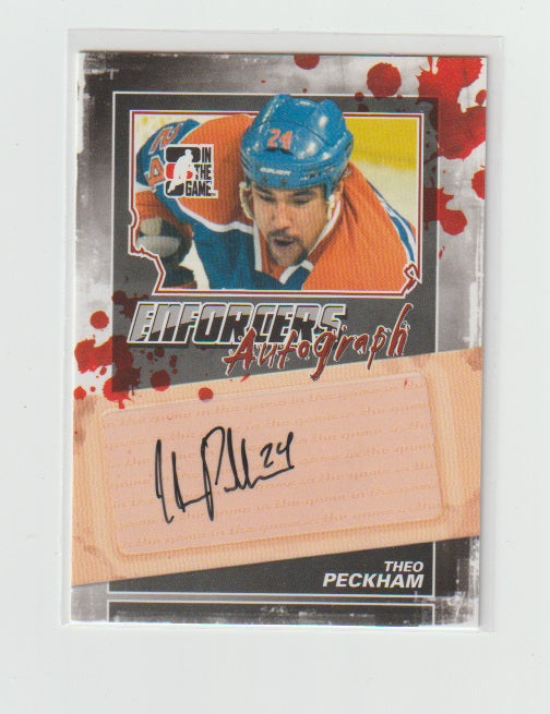 2011-12 ITG Enforcers Autograph #A-TP Theo Peckham
