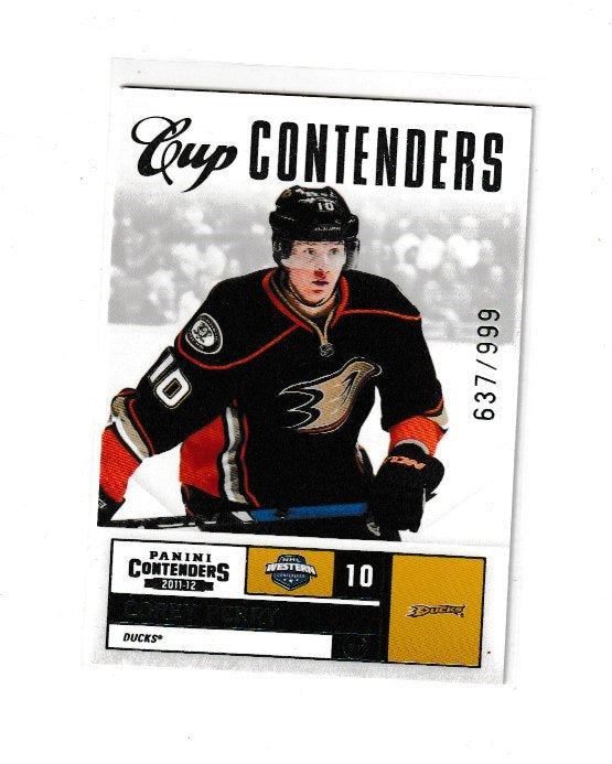 2011-12 Panini Contenders Cup Contenders #101 Corey Perry