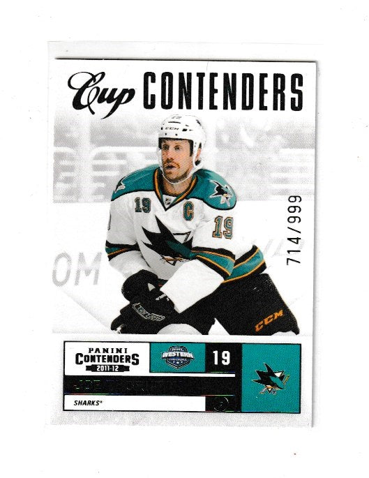 2011-12 Panini Contenders Cup Contenders #135 Joe Thornton