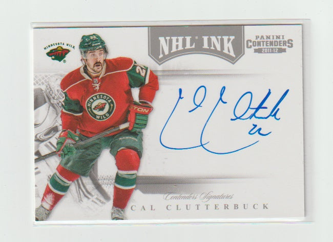 2011-12 Panini Contenders NHL Ink #26 Cal Clutterbuck