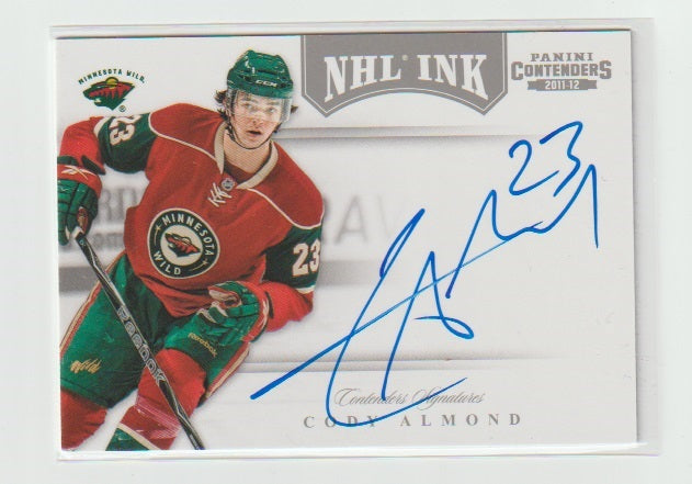 2011-12 Panini Contenders NHL Ink #27 Cody Almond