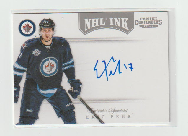 2011-12 Panini Contenders NHL Ink #67 Eric Fehr