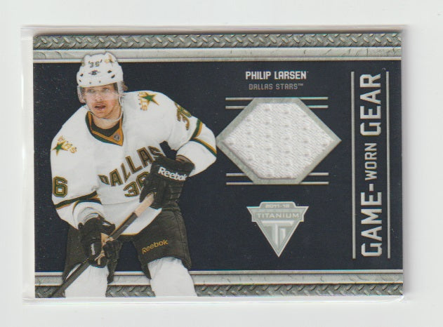 2011-12 Panini Titanium Game Worn Gear #27 Philip Larsen