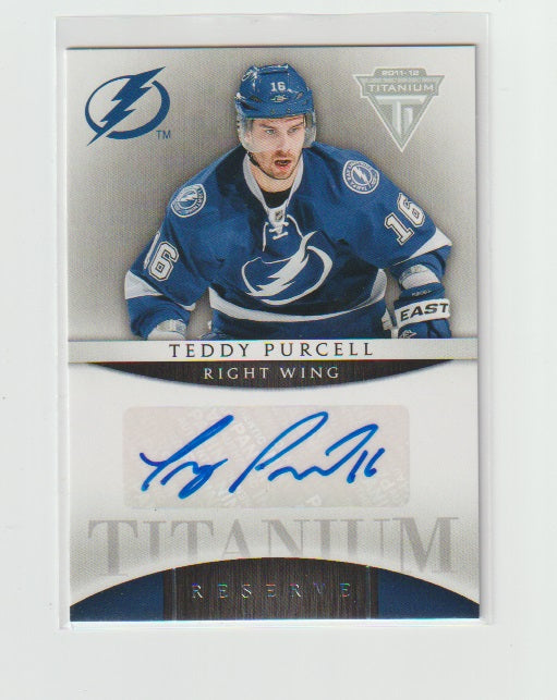 2011-12 Panini Titanium Reserve Autographs #46 Teddy Purcell