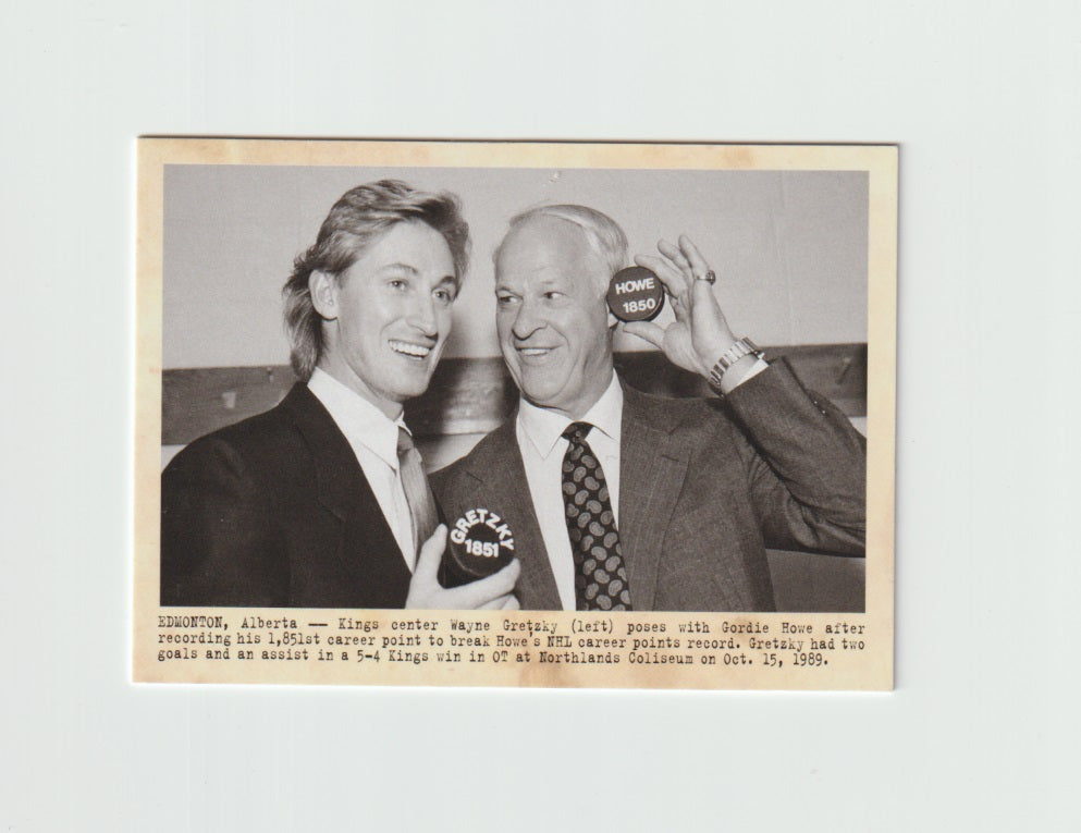 2011-12 Parkhurst Champions Wire Photos #123 Wayne Gretzky & Gordie Howe