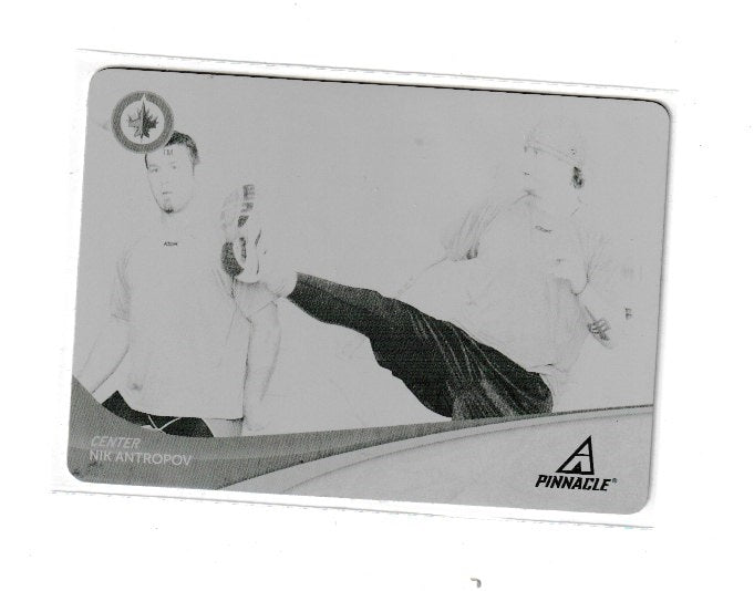 2011-12 Pinnacle Black Printing Plate #80 Nik Antropov