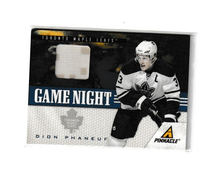 2011-12 Pinnacle Game Night Materials #44 Dion Phaneuf
