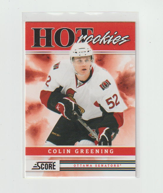 2011-12 Score Hot Rookies #523 Colin Greening