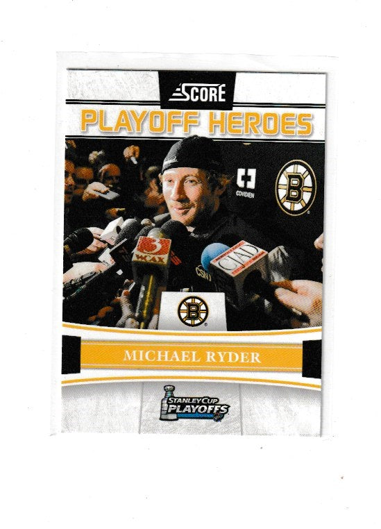 2011-12 Score Playoff Heroes #1 Michael Ryder