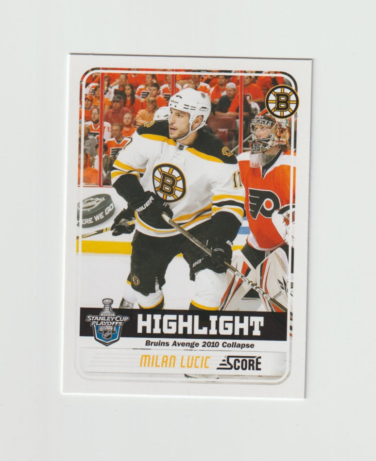 2011-12 Score #494 Milan Lucic