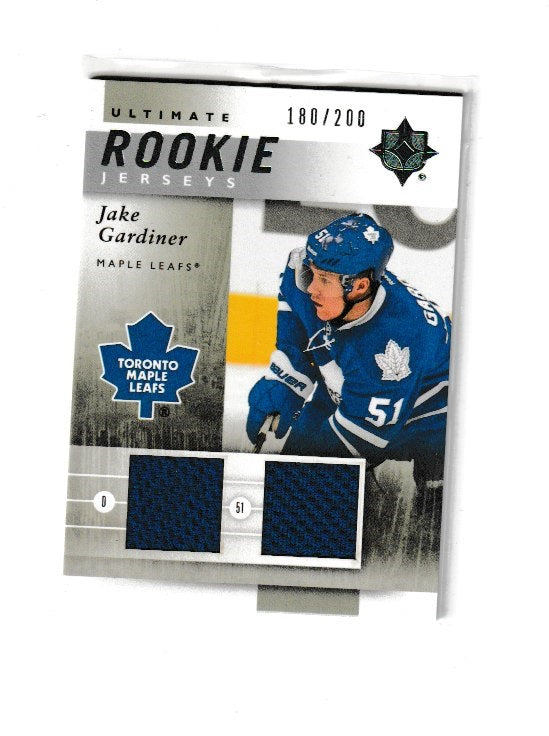 2011-12 Ultimate Collection Jerseys #URJ-JG Jake Gardiner