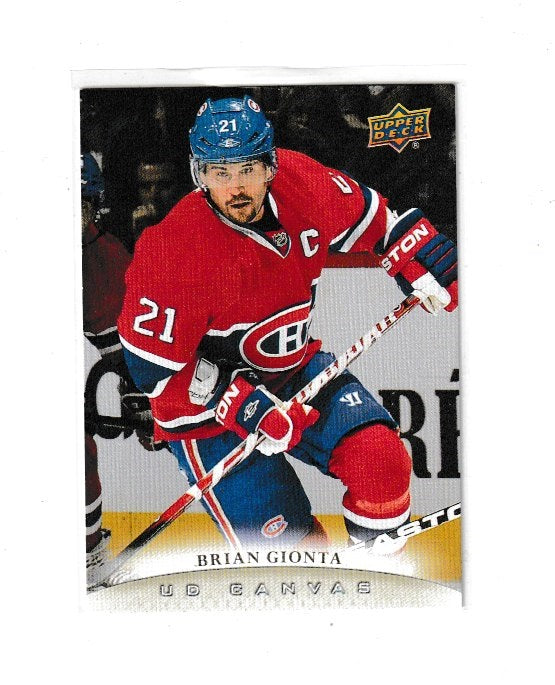 2011-12 Upper Deck Canvas #C160 Brian Gionta