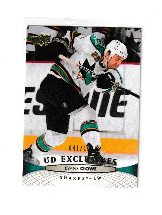 2011-12 Upper Deck Exclusives #45 Ryane Clowe