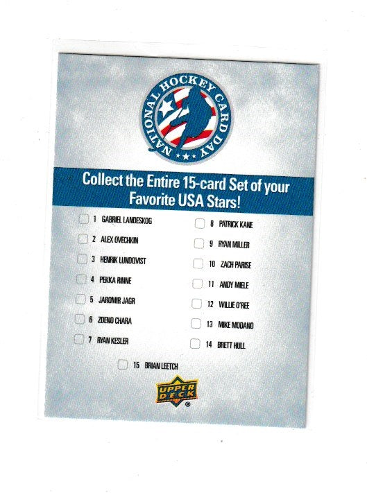2011-12 Upper Deck National Hockey Card Day Checklist