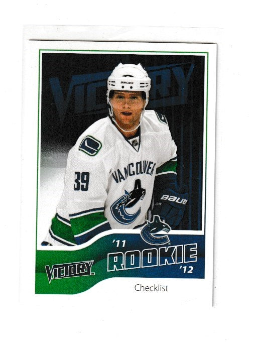 2011-12 Upper Deck Victory Checklist #250 Cody Hodgson