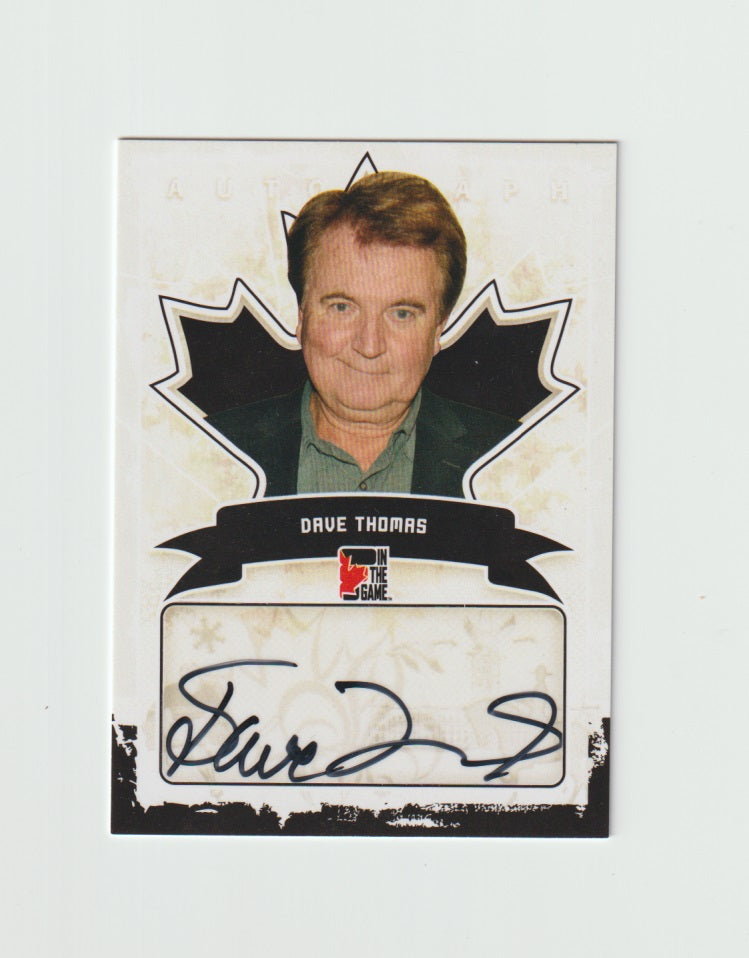 2011 Canadiana Autographs Black #A-DT1 Dave Thomas