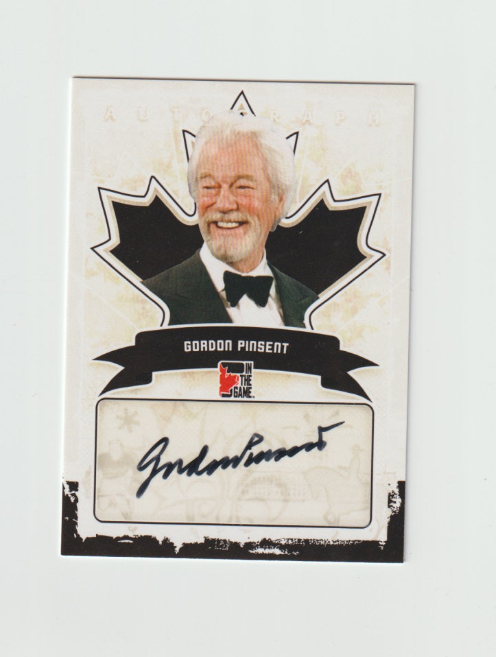 2011 Canadiana Autographs Black #A-GP1 Gordon Pinsent