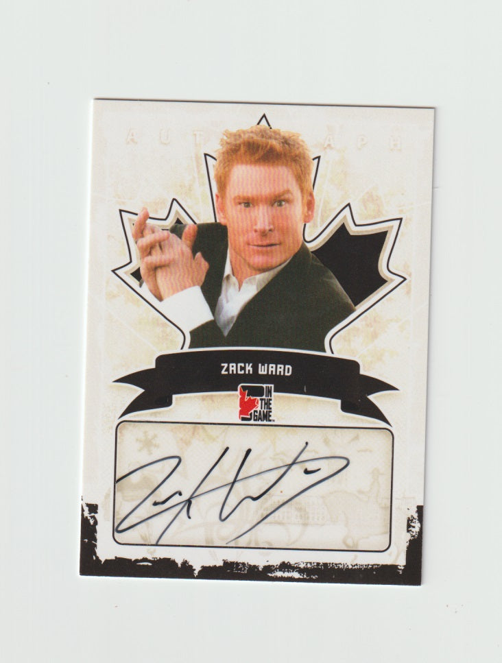 2011 Canadiana Autographs Black #A-ZW1 Zack Ward