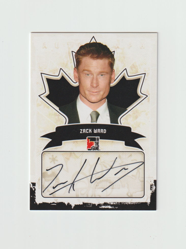 2011 Canadiana Autographs Black #A-ZW2 Zack Ward