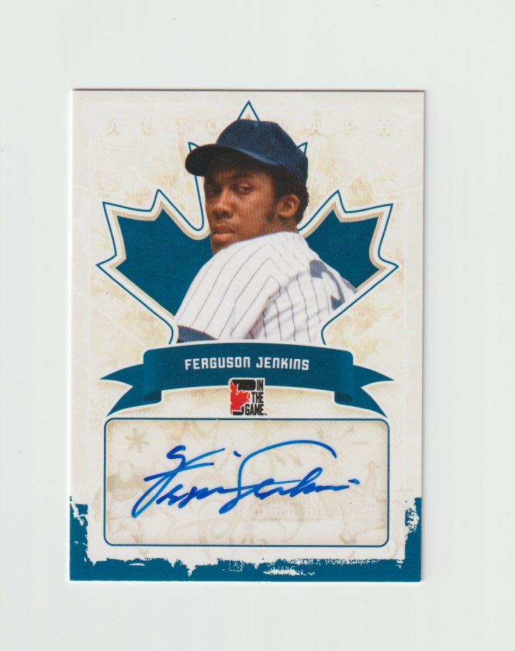 2011 Canadiana Autographs Blue #A-FJ2 Ferguson Jenkins