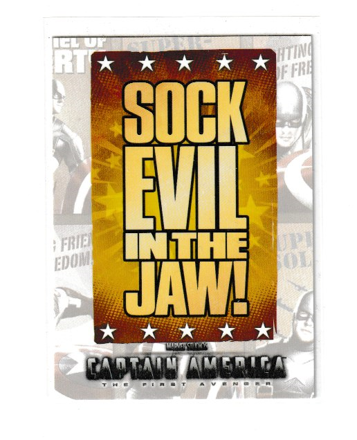 2011 Captain America First Avengers #P7 Sock Evil in the Jaw