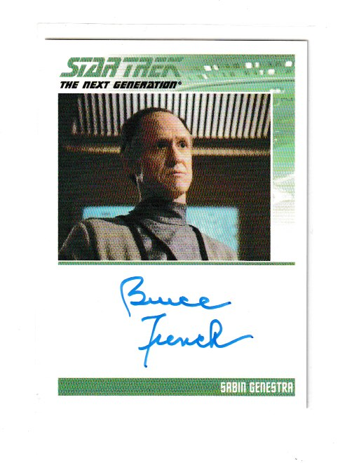 2011 Complete Star Trek The Next Generation Bruce French as Sabin Genestra Autograph