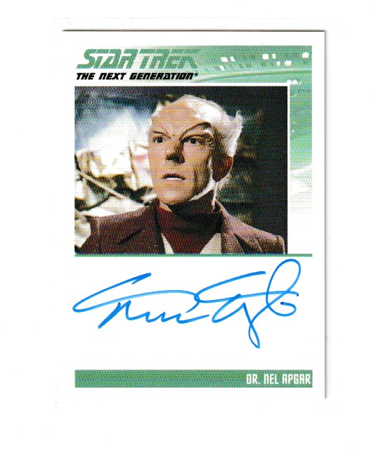 2011 Complete Star Trek The Next Generation Mark Margolis as Dr Nel Apgar Autograph