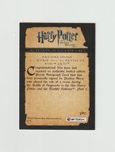 Load image into Gallery viewer, 2011 Harry Potter and the Deathly Hallows Part 2 Puzzle Autographs #PA7 Pauline Stone
