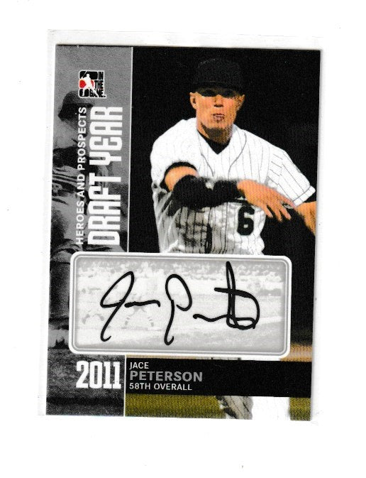 2011 ITG Heroes and Prospects Draft Year Autographs Silver #DY-JPE Jace Peterson