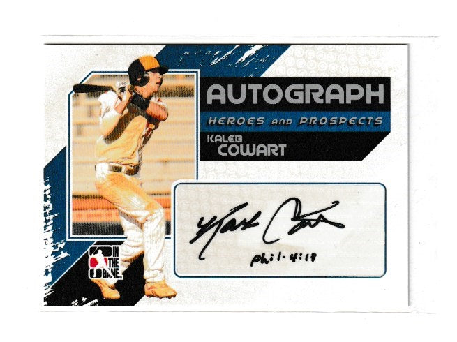 2011 ITG Heroes and Prospects Full Body Autographs Silver #A-KC Kaleb Cowart