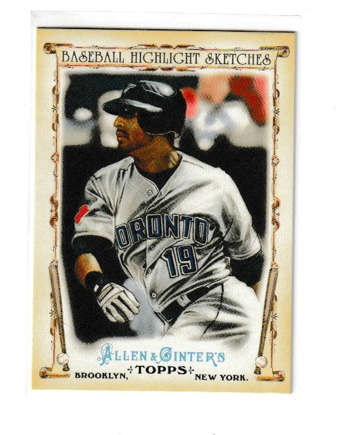 2011 Topps Allen & Ginter Baseball Highlight Sketches #BHS-6 Jose Bautista