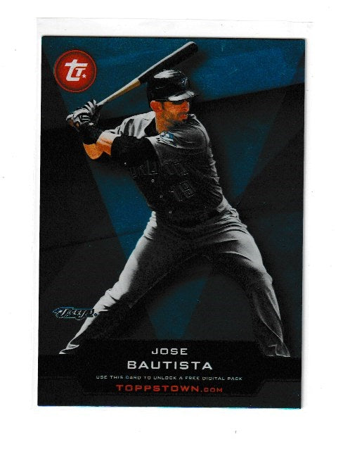 2011 Topps Opening Day Topps Town Code #TTOD-4 Jose Bautista