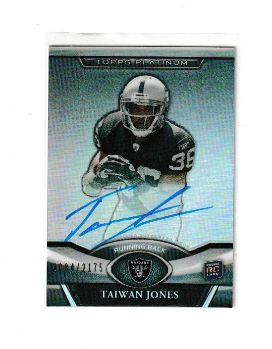 2011 Topps Platinum Rookie Autographs #111 Taiwan Jones