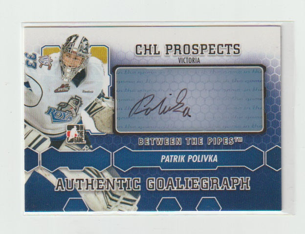 2012-13 Between The Pipes Autographs #A-PP Patrik Polivka