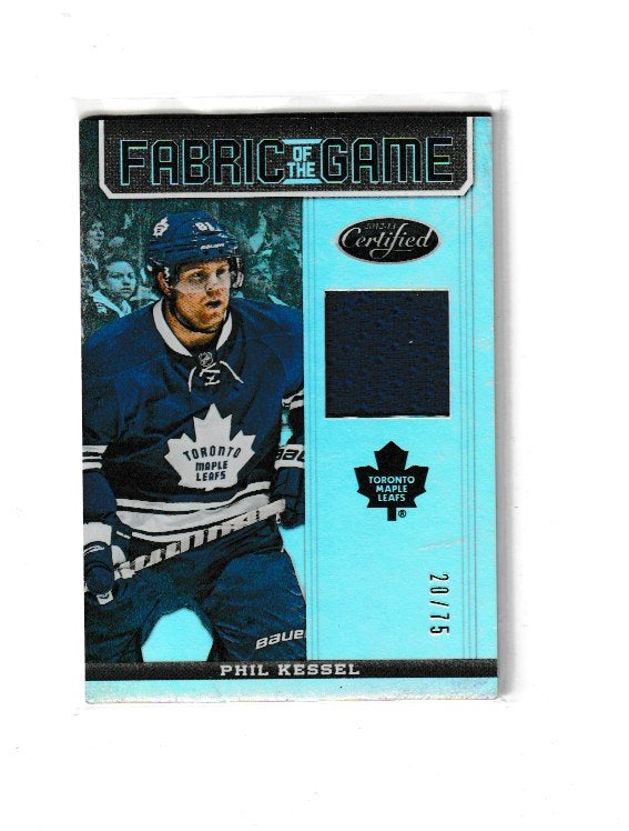 2012-13 Certified Fabric Of The Game Mirror Hot Box #FOG-PK Phil Kessel