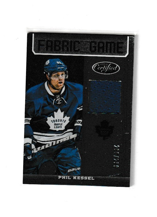 2012-13 Certified Fabric Of The Game #FOG-PK Phil Kessel