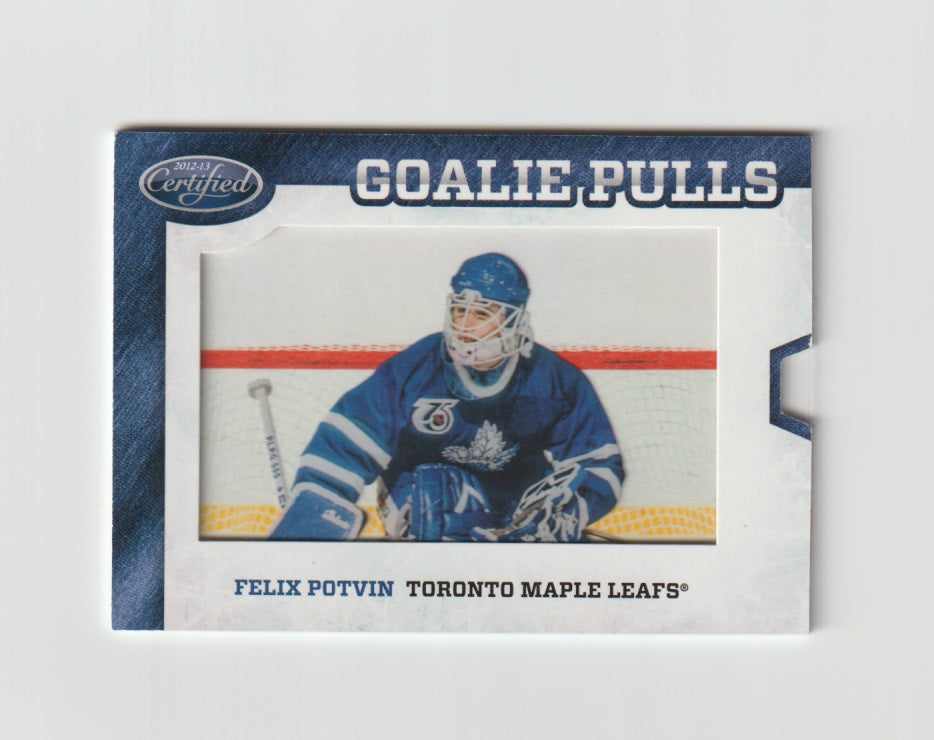 2012-13 Certified Goalie Pulls #45 Felix Potvin