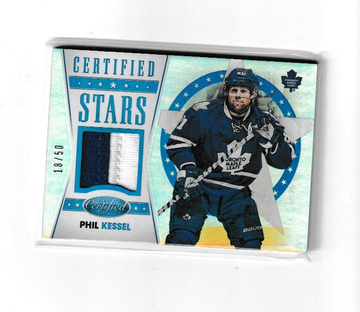 2012-13 Certified Stars Materials Mirror Blue Prime #S17 Phil Kessel