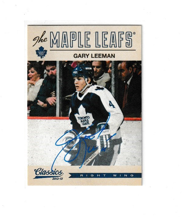 2012-13 Classics Signatures Autographs #7 Gary Leeman