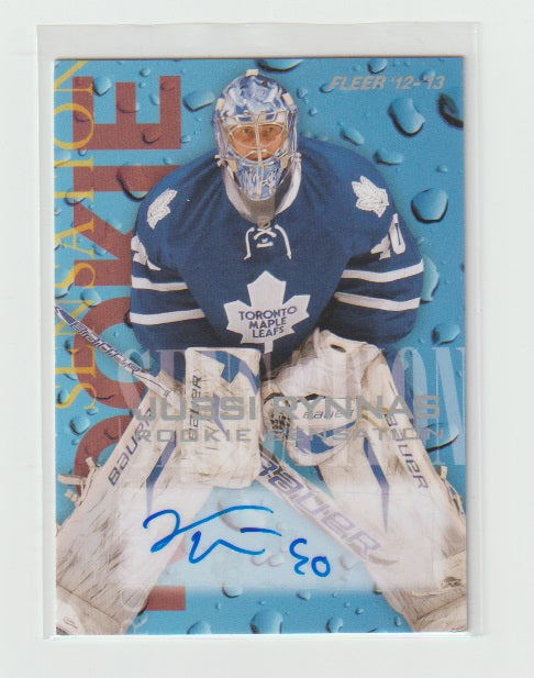 2012-13 Fleer Retro Rookie Sensations Autographs #12 of 18 Jussi Rynnas