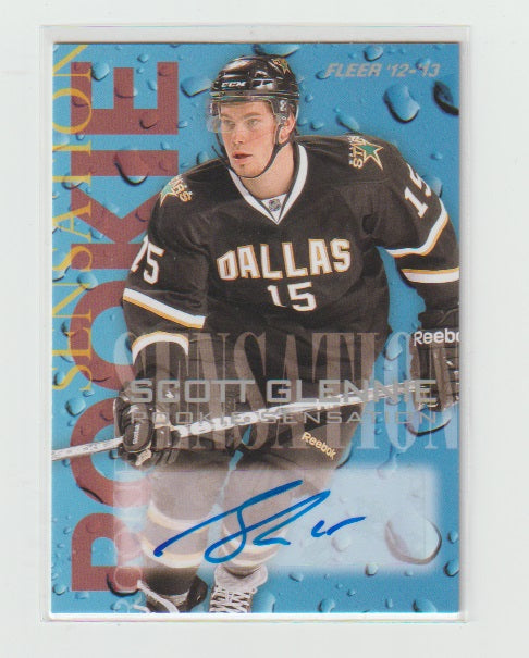 2012-13 Fleer Retro Rookie Sensations Autographs #16 of 18 Scott Glennie