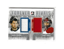 Load image into Gallery viewer, 2012-13 ITG Forever Rivals Between The Pipes Jerseys Dual #BTPD-05 James Reimer &amp; Carey Price
